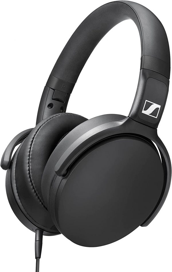 Sennheiser HD 400S Closed Back, Around-Ear-Kopfhörer mit Ein-Knopf-Smart-Remote am abnehmbaren Kabel