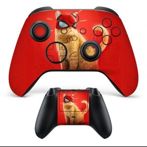 Original modifizierter Custom Xbox Series X/S Wireless Controller Streunende Spinnenkatze rot