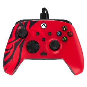 Betreiben Sie einen erweiterten kabelgebundenen REMATCH-Controller für Xbox Series X|S und PC Spirit Red