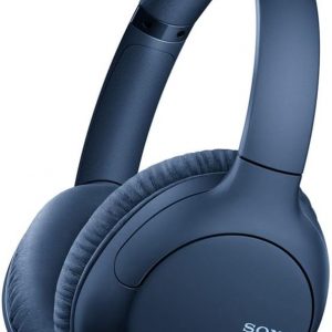 Sony Noise Cancelling Headphones WHCH710N: Wireless Bluetooth Over the Ear Headset with Mic for Phone-Call, Blue