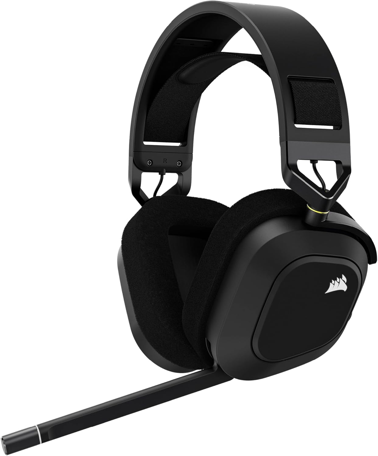Corsair HS80 RGB Wireless Premium Gaming Headset with Dolby Atmos Audio, Omnidirectional Microphone, 18 m Range, Up to 20 Hours Battery Life, PS5/PS4 Wireless Compatibility, Carbon