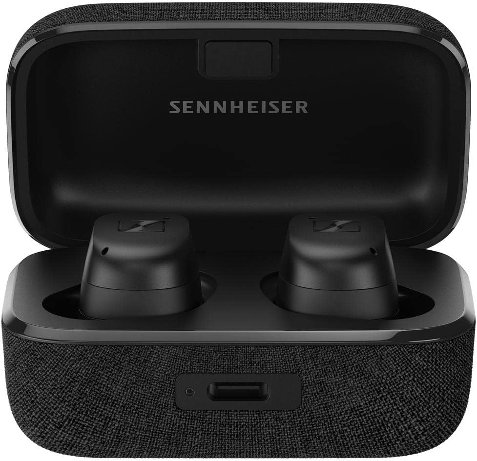 Renewed Sennheiser Consumer Audio MOMENTUM True Wireless 3 Earbuds -Bluetooth In-Ear Headphones for Music ,Calls with ANC, Multipoint connectivity ,IPX4, Qi charging,28-hour Battery Life Compact Design-Black