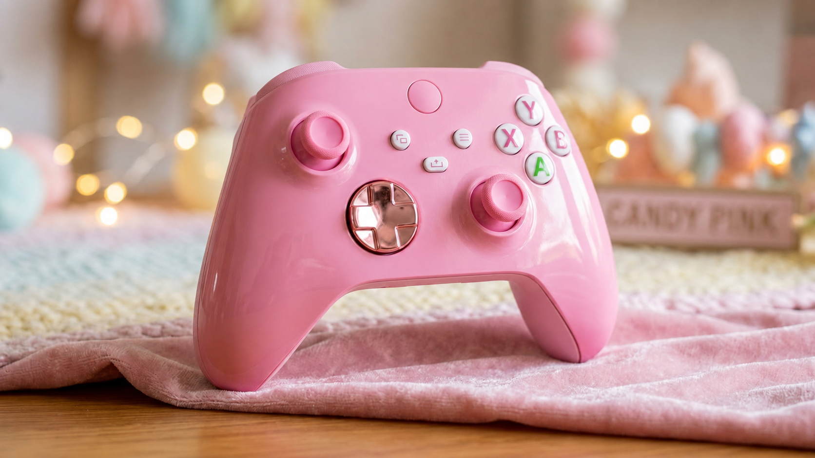 Custom Wireless Controller Candy Pink White for Xbox Series X/S