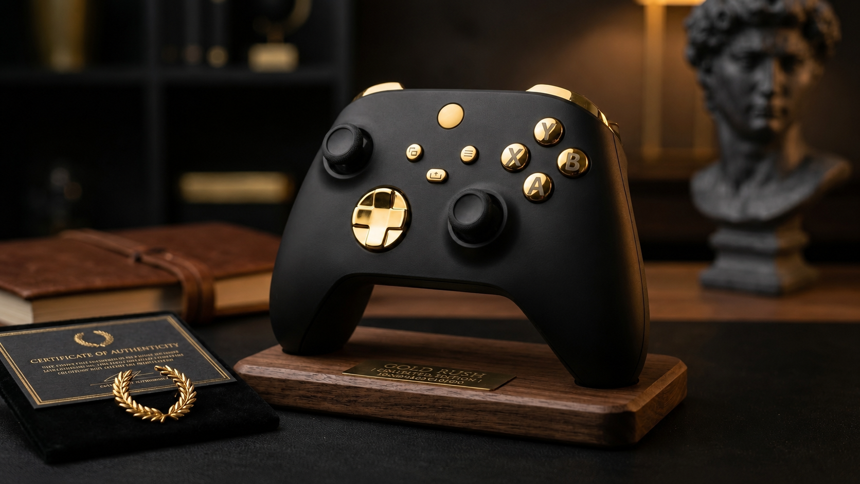Custom Wireless Controller Gold Rush Black for Xbox Series X/S