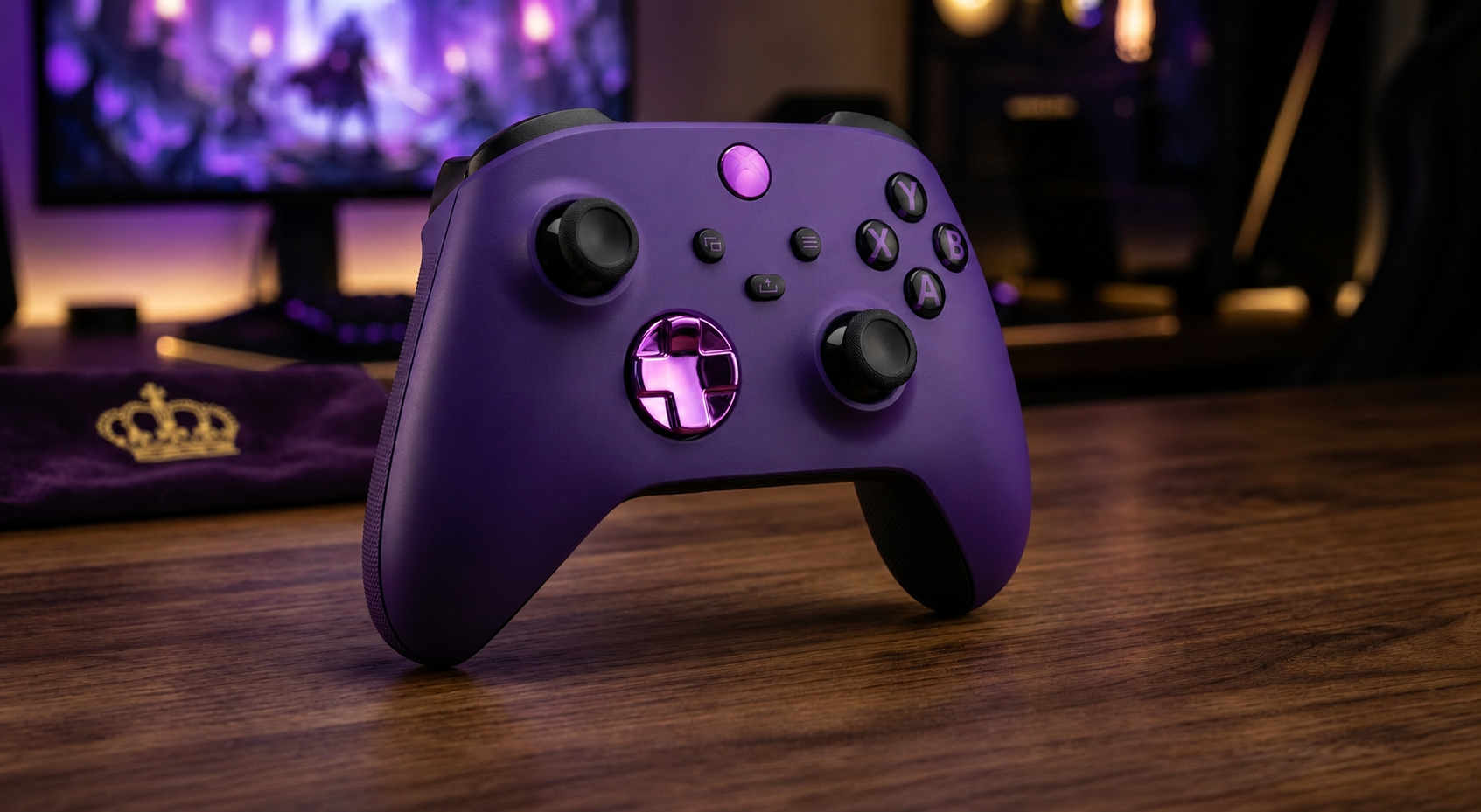 Custom Wireless Controller Royal Purple Black for Xbox Series X/S
