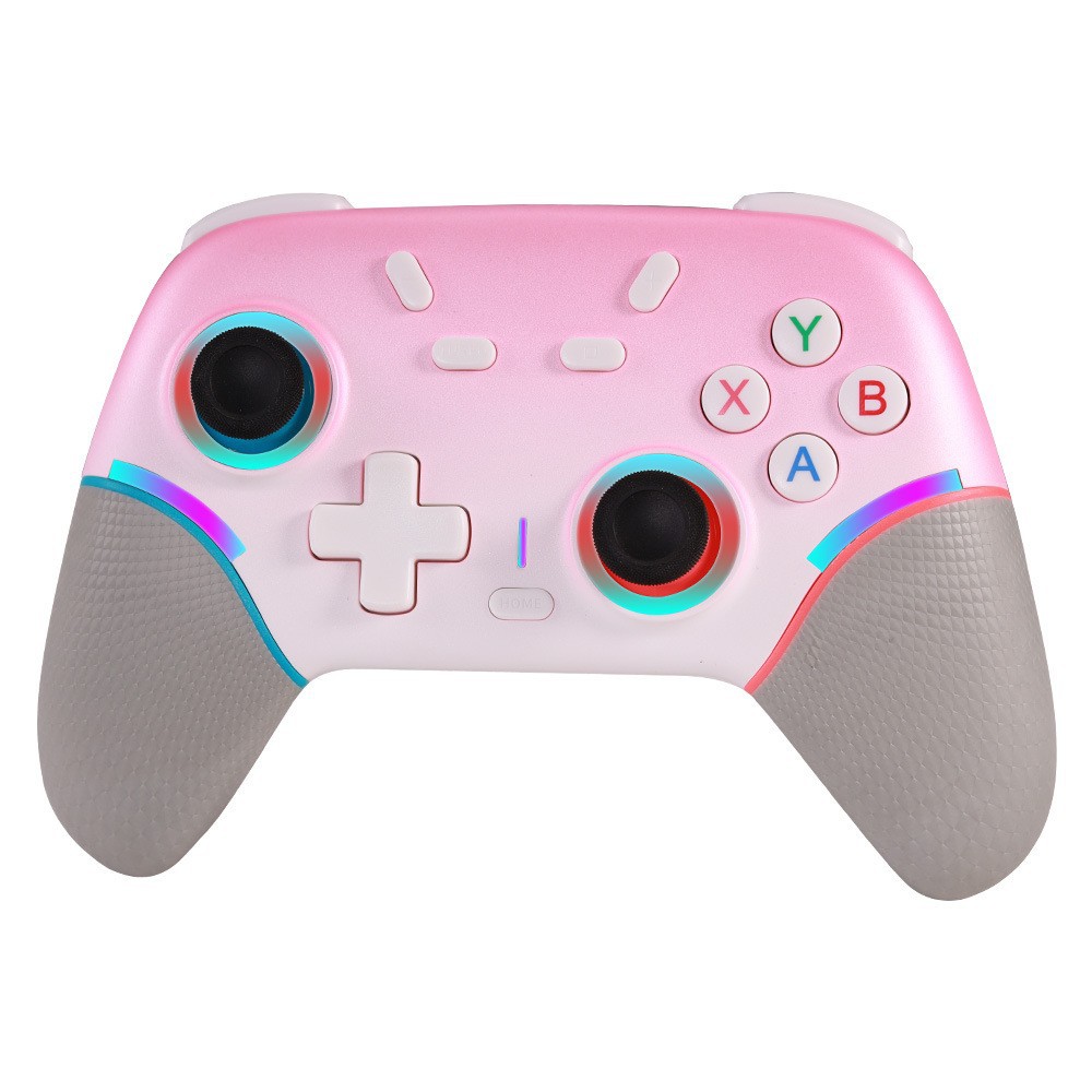 Wireless Pro Controller for Switch/Switch 2/Switch Lite/Switch OLED, wireless controller for switch with 2 back buttons, 3-level TURBO adjustable (Pink)